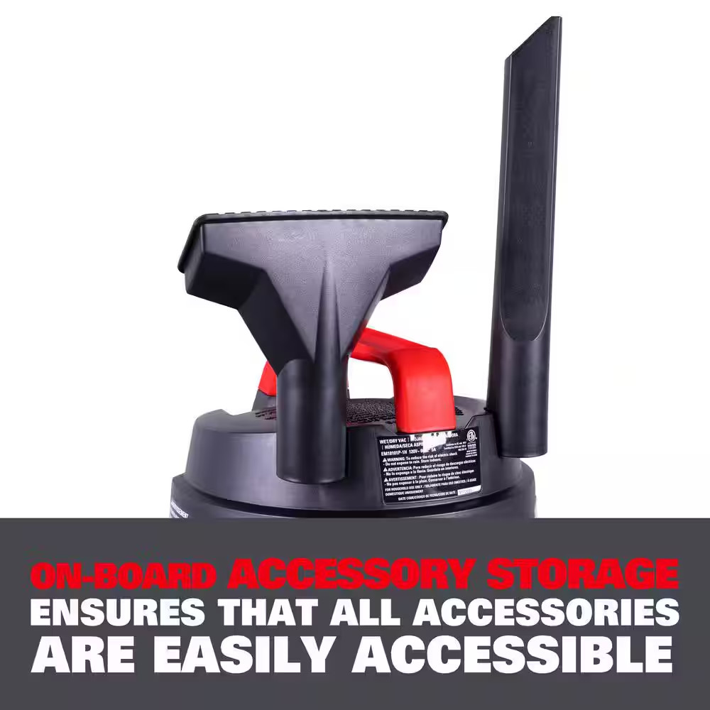 1 Gal. 1.5 HP Portable Poly Wet/Dry Vac