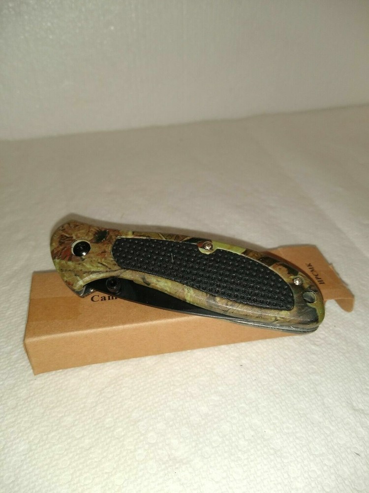 Camo Camping Folding Pocket Knife