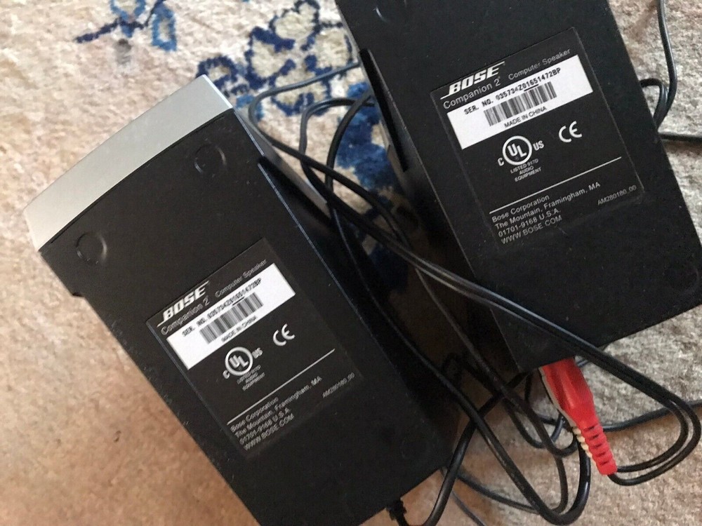 Bose Companion 2 Computer Speaker System Silver & Black