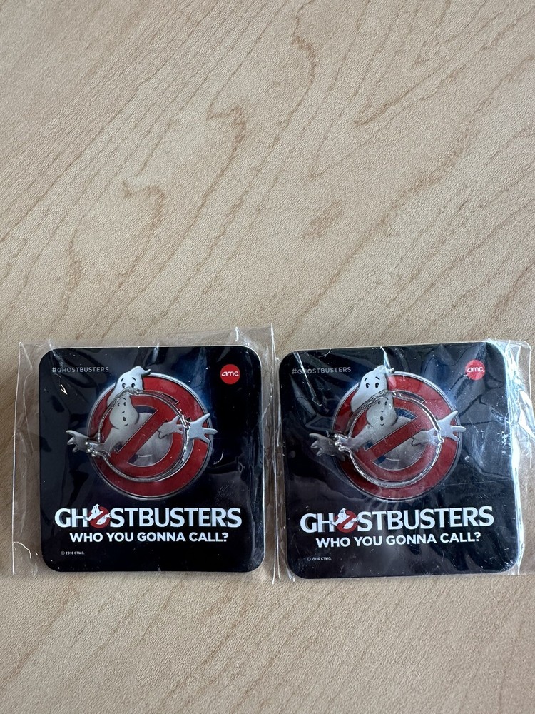 2 AMC Ghostbusters Pins (sealed)