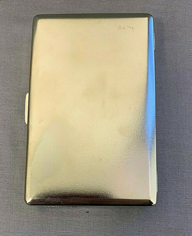Keep Calm D9 Silver Metal Cigarette Case RFID Protection