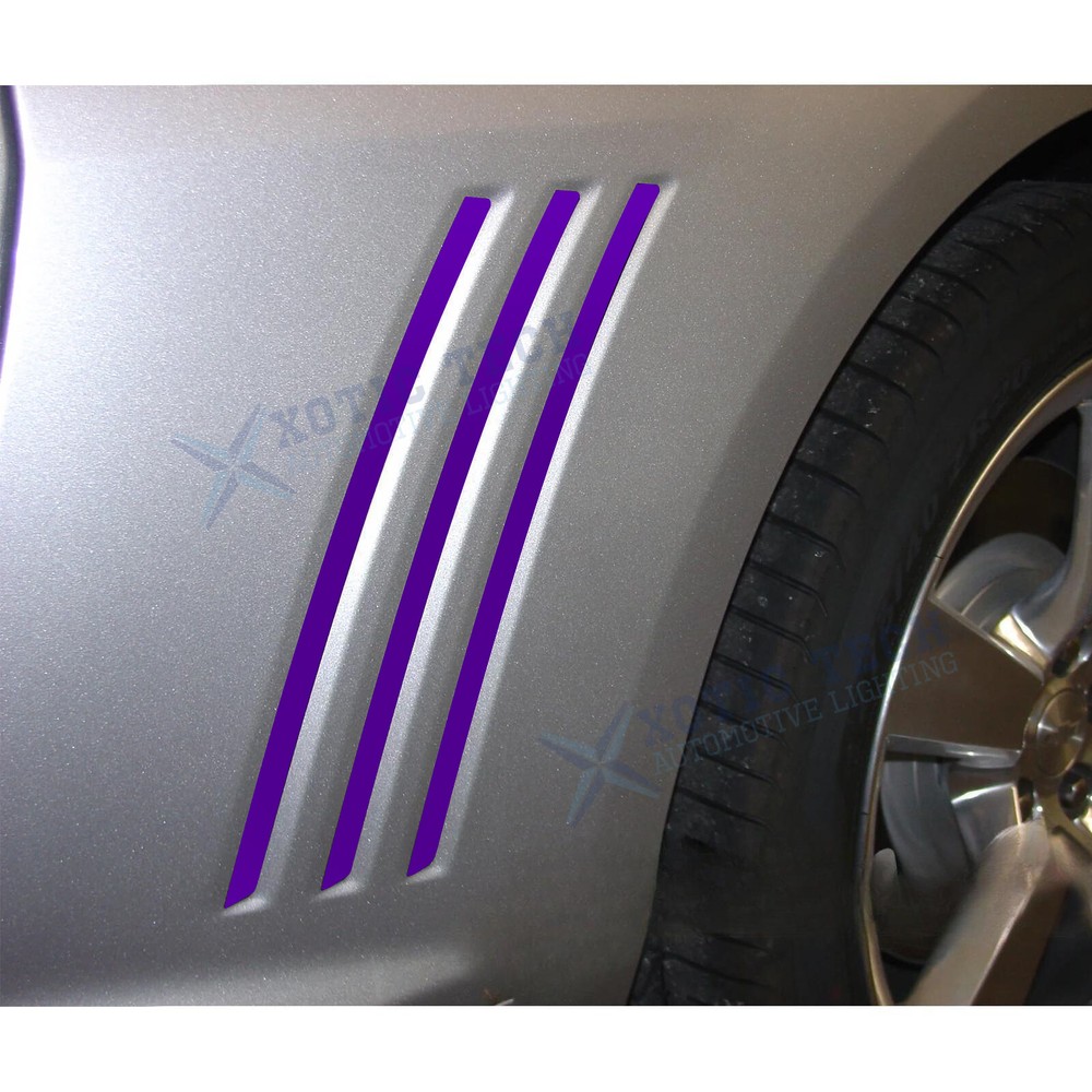For Chevy Camaro 2010-2015 6pc Side Vent Stripe Panel Insert Stickers Decals