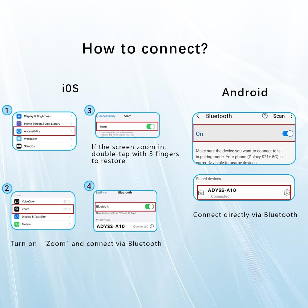 Camera Remote Control for iPhone with Zoom Shutter - Front/Rear Switch Page T...