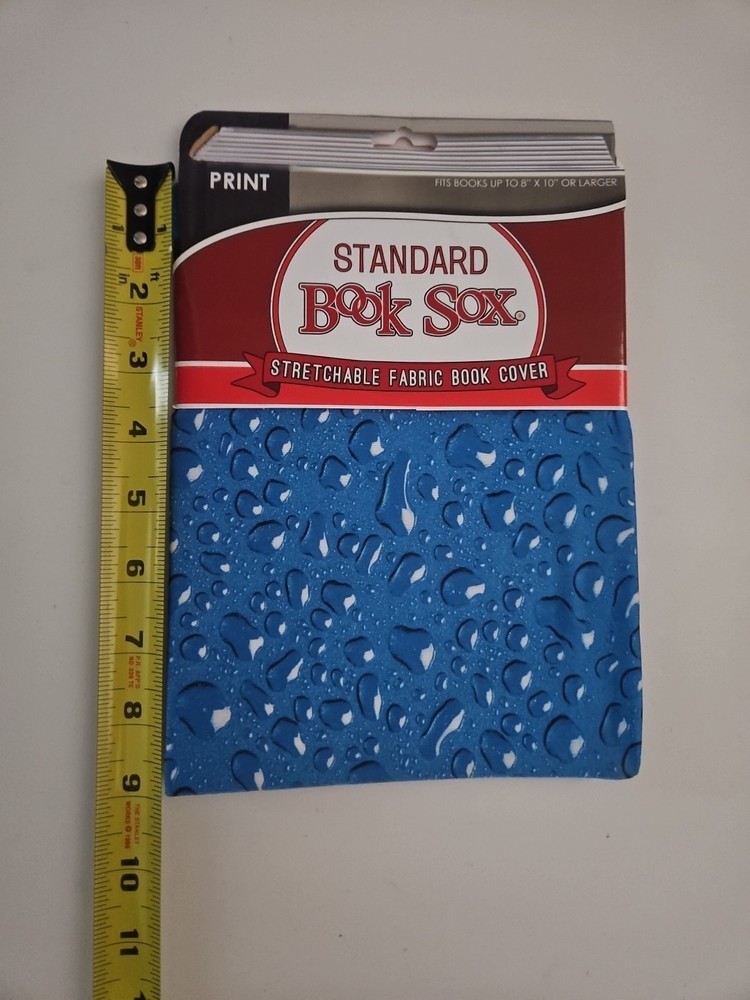 Waterdrop Book Sox Standard Stretchable Fabric Book Cover