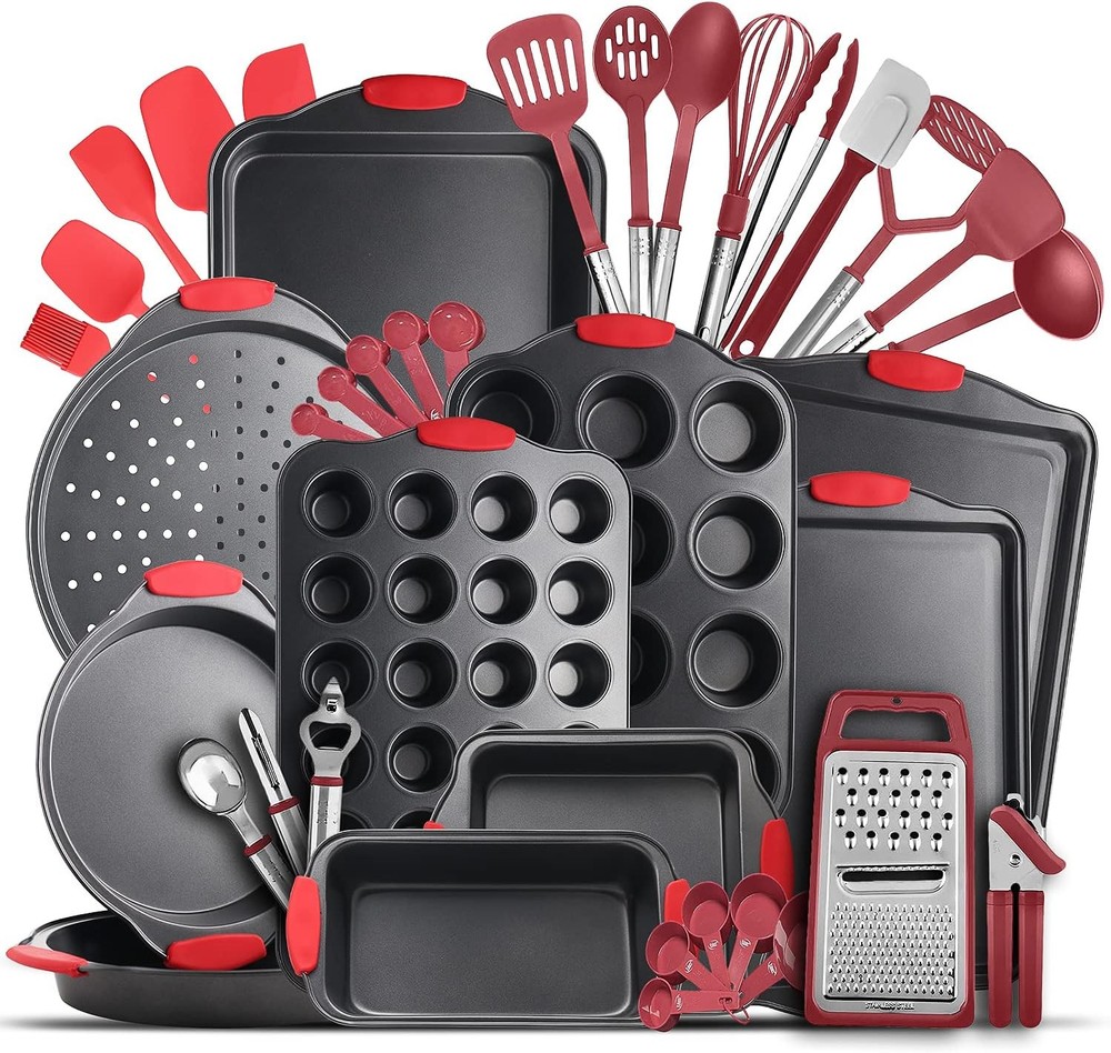 Eatex Nonsti Bakeware Sets with Baking Pans Set, 39 Piece Baking Set