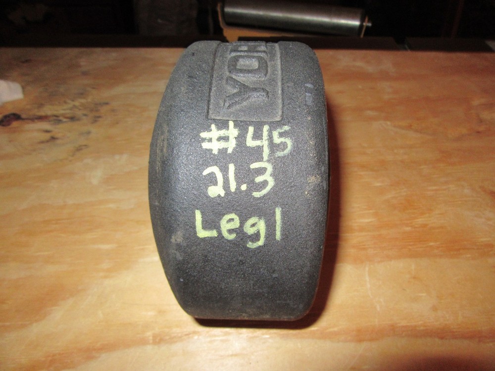 YORK Legacy Half 45 Pound Blob Grip YORK Side 1st Generation