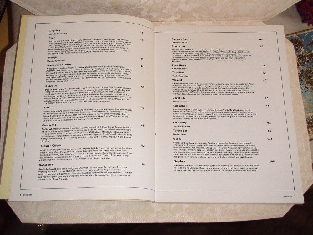 KNITTING MACHINE BOOK AUSTRALIAN DESIGNER KNITS