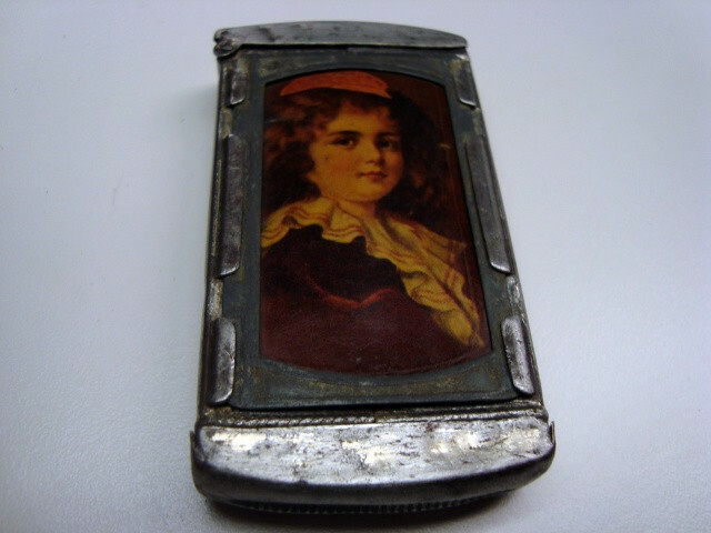 Circa 1910 Mother & Child Match Safe