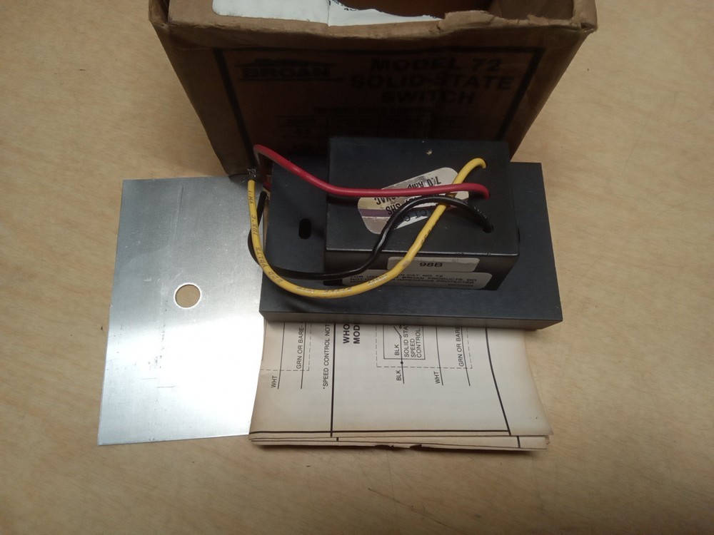 Broan Model 72 Solid-State Switch