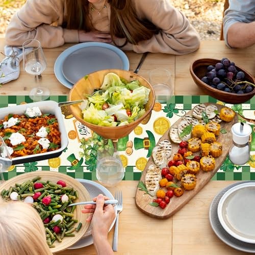 8Pcs St Patricks Day Table Runner Disposable Table Runner 4 Types St Patricks