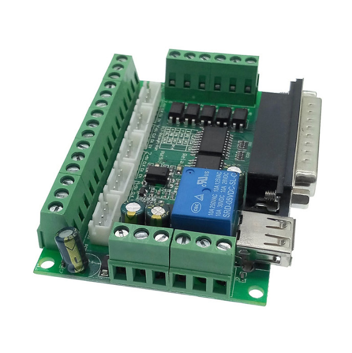 Driver board MACH3 engraving machine 5 Axis CNC breakout board optical coupler