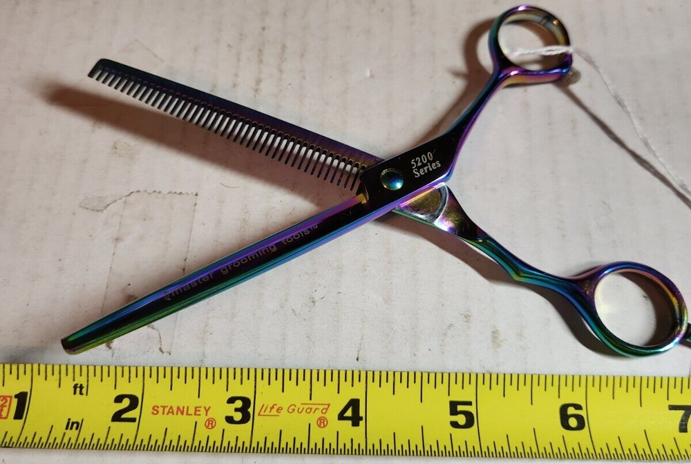 Master Grooming Tools 5200 Series Rainbow 6" Thinning Shears