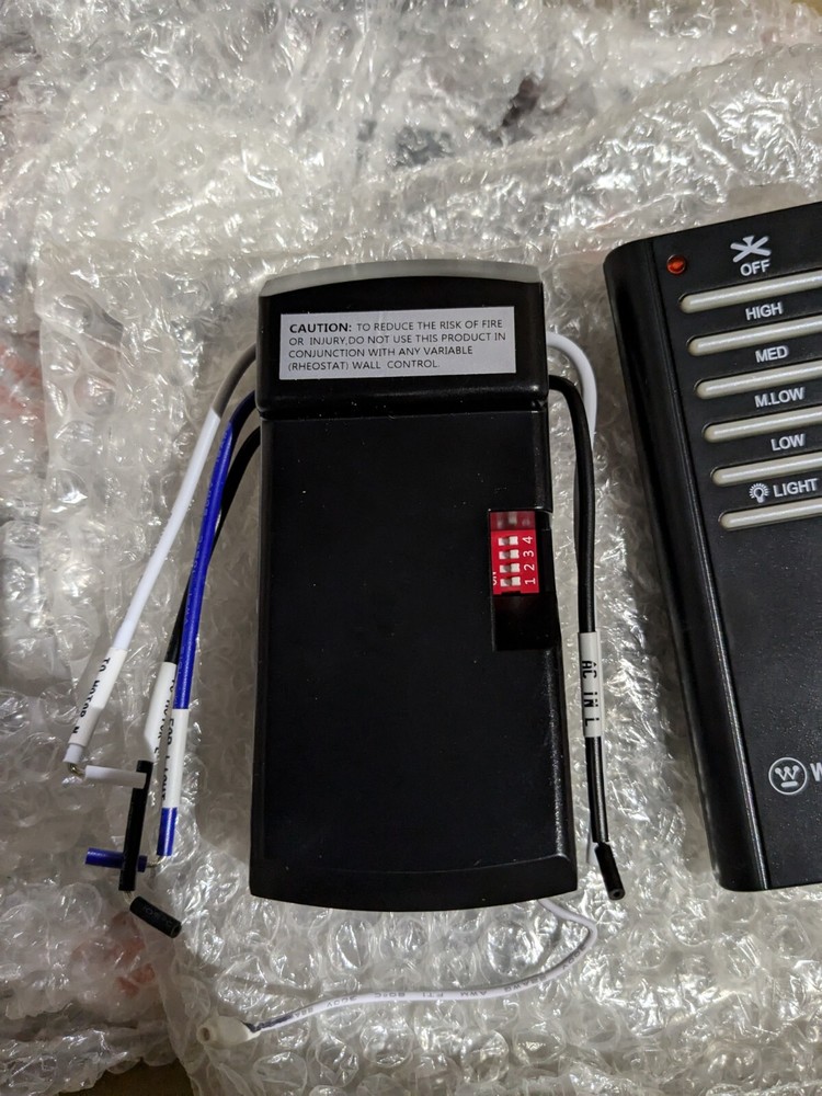 NOS Ceiling Fan Lamp Controller Computer Receiver GW-DS52RC1 Transmitter Install