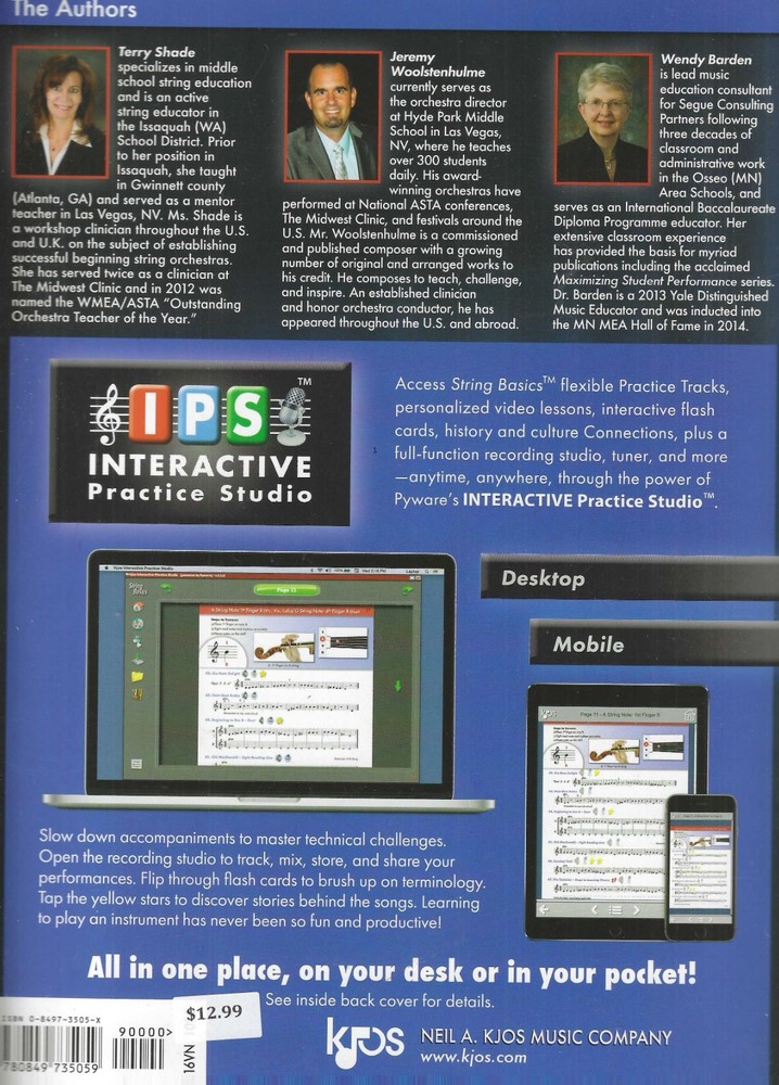 String Basics Viola Book 2 (2nd Edition) Kjos 116VA