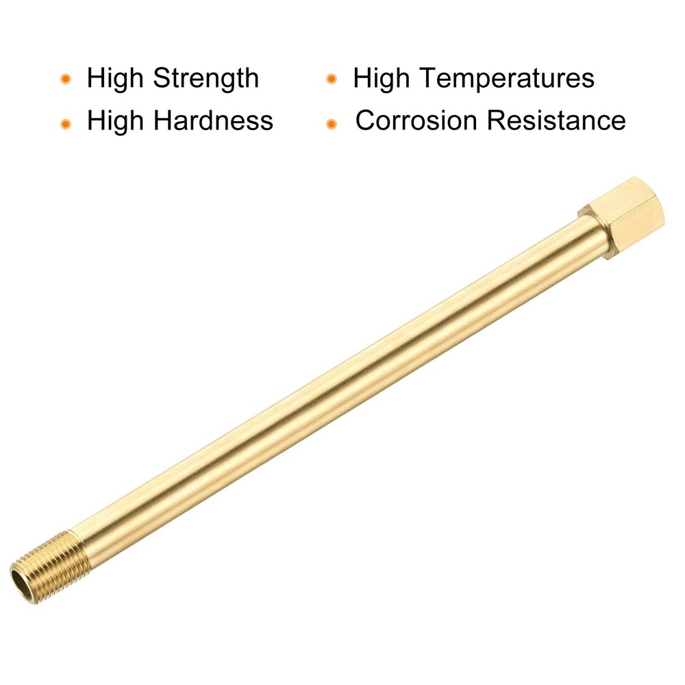 Brass Pipe Fitting G1/4 Adapter 200mm Extension Connector Hex Coupling