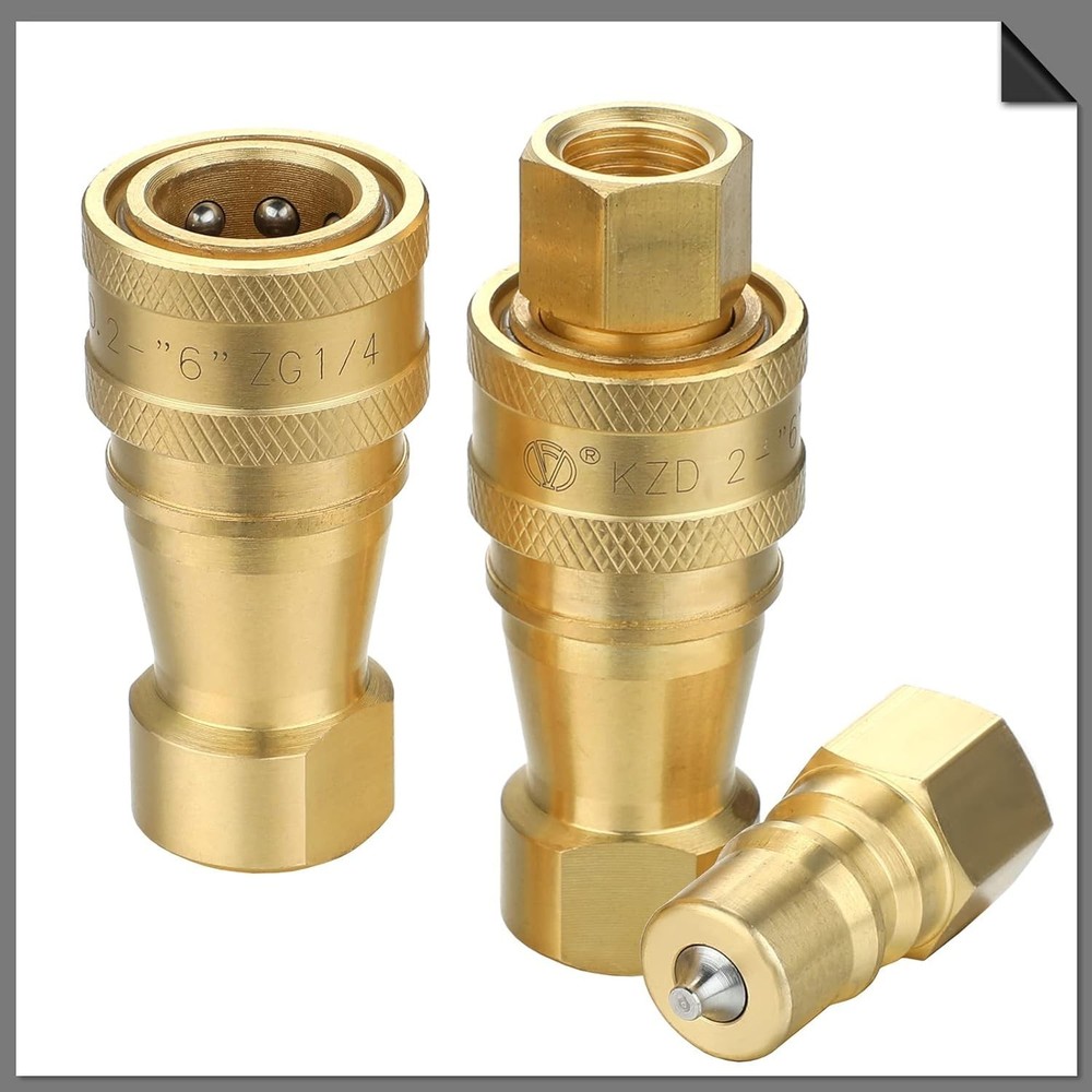Industrial Grade Quick Disconnect Valve - 4 Count