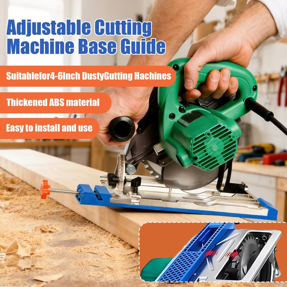 Adjustable Cutting Machine Base Guide, Innovative Clamp Circular Saw Guide El...