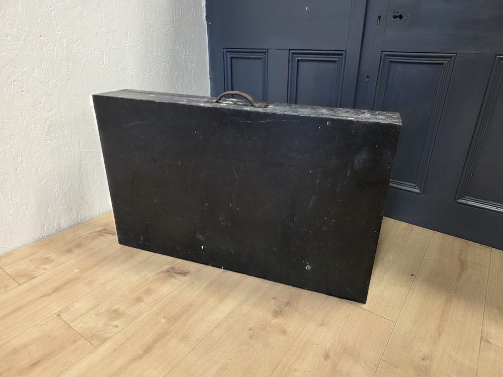 Vintage Carpenters Black Painted Tool Box