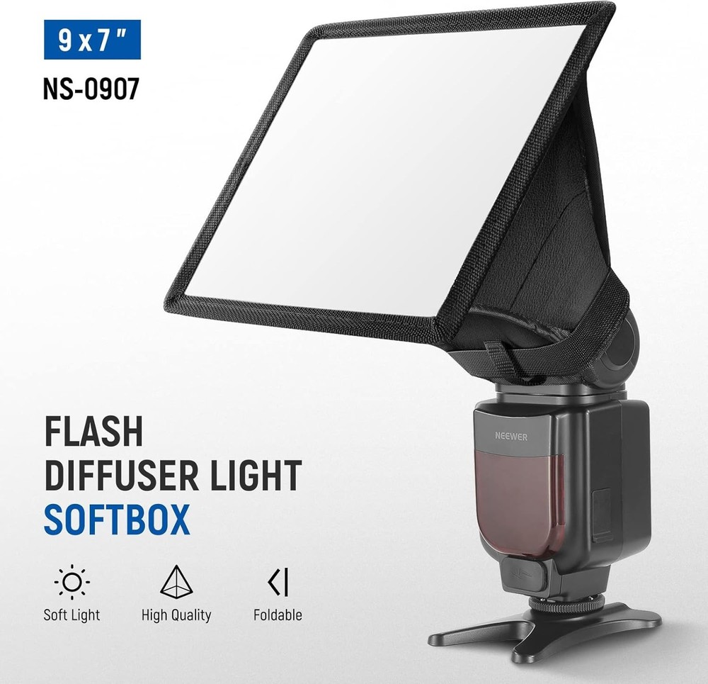 NEEWER Flash Diffuser Light Softbox 9" x 7", Universal NEW (5C)