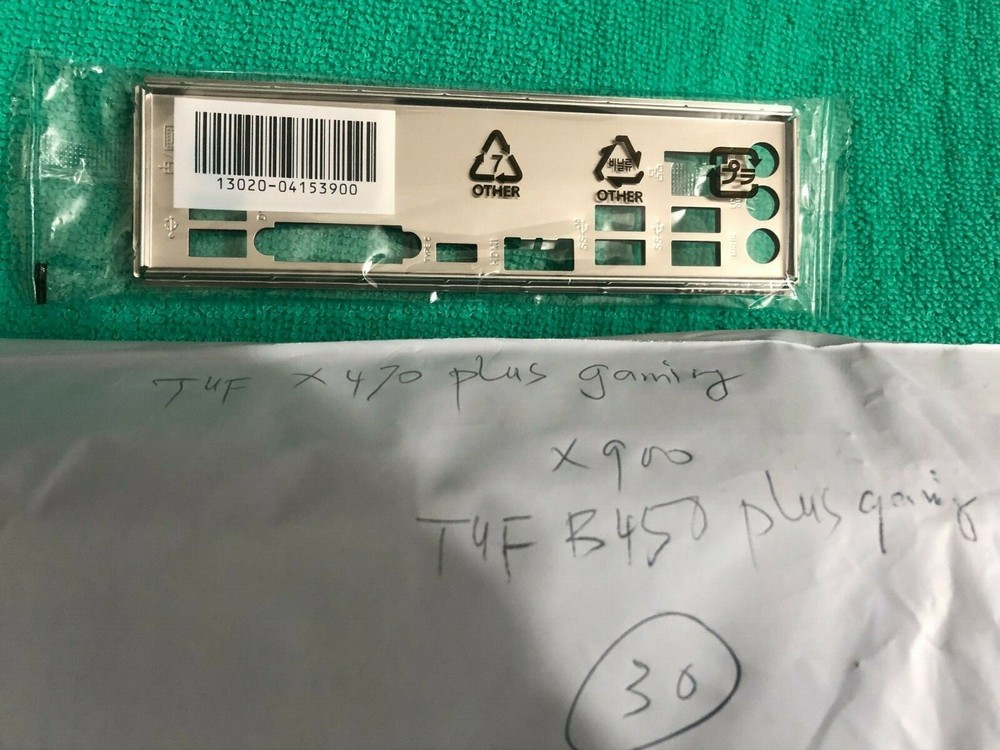 ASUS  IO SHIELD FOR  ASUS TUF X470 PLUS GAMING , ORIGINAL