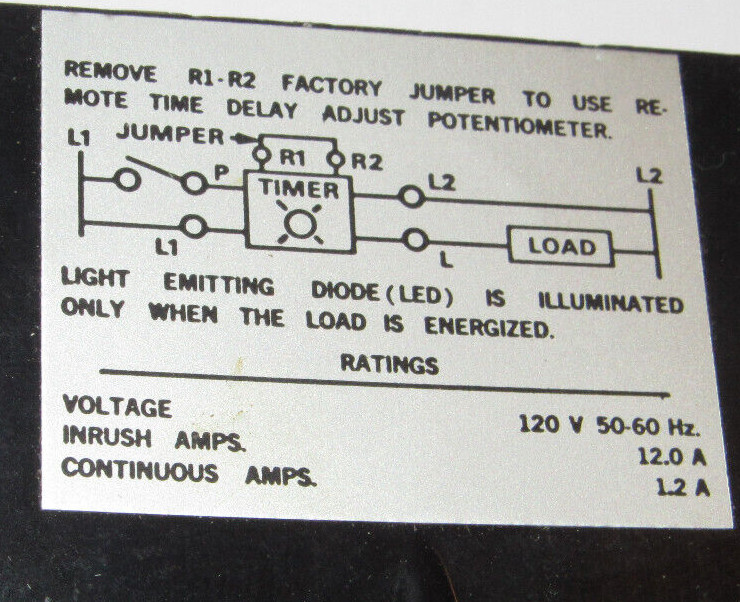 NEW CUTLER-HAMMER EATON D87AE SOLID STATE TIMER MODULE! ON DELAY .3-30 SEC! USA!