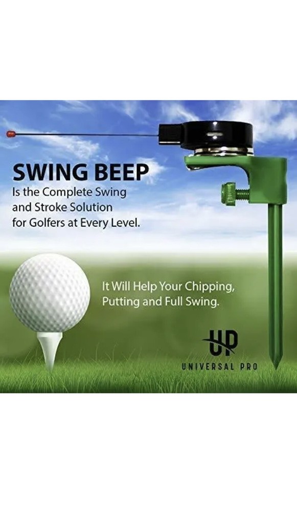 Swing Beep Golf Swing Training Aid to improve Swing and Alignment.