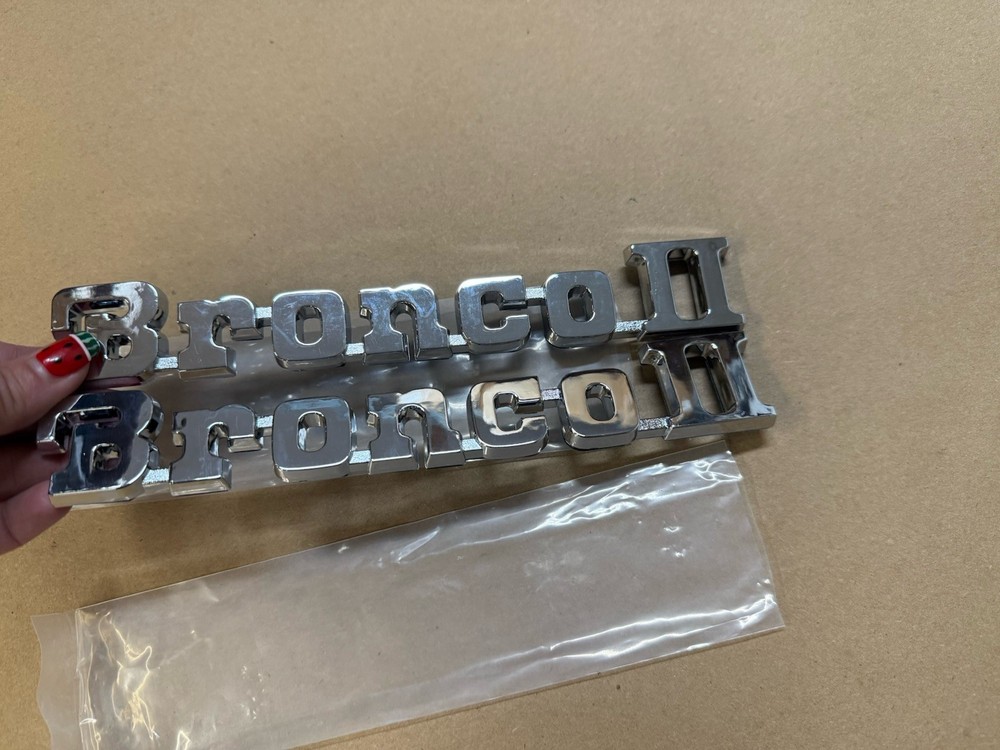 FITS Bronco II Emblems Pair Chrome