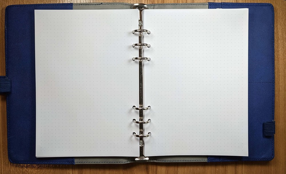 A5 Dot Grid Paper, Extra Thick, 6-Hole Punched, 400 Sheets (800 Pages), 400