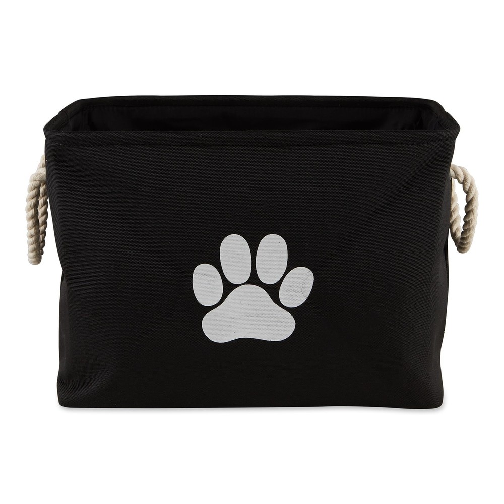 Bone Dry Pet Storage Collapsible Bin, Small Rectangle – Black