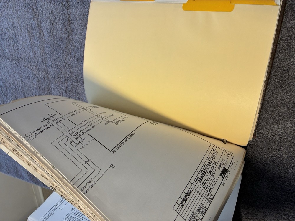 Boeing 707 wiring diagram binder