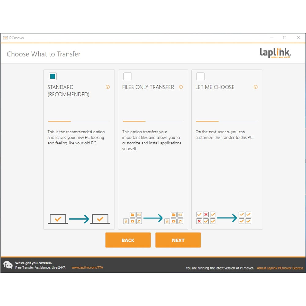 Easy Transfer Cable, Includes Pcmover Express Data Transfer Software and High Sp