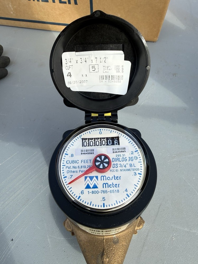 Master Meter 3/4” x 3/4” X 7 1/2”