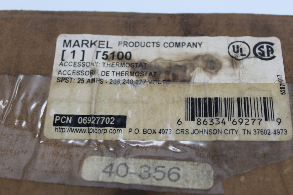 MARKEL T5100 THERMOSTAT NSMP