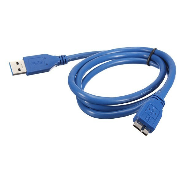 3ft USB 3.0 Type A Male to Micro B Male Blue Cable - Hard Disk High Speed Data