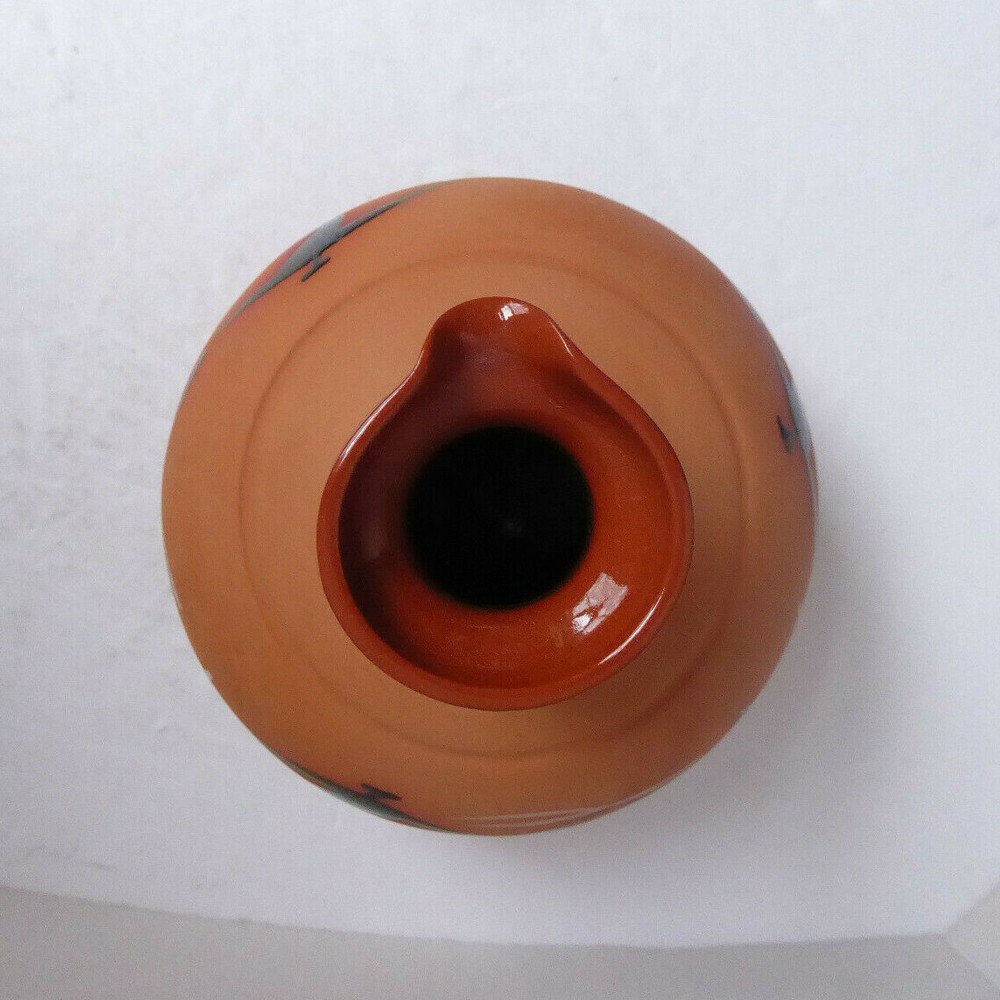 Two Piece Ceramic Terracotta Pitcher with Drinking Cup by Ti Pottery Zimbabwe