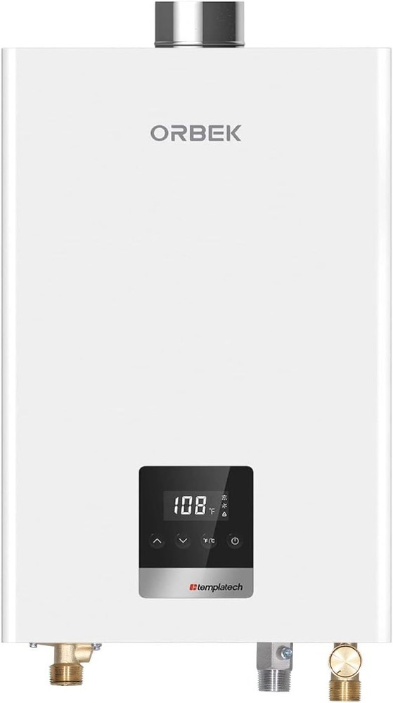 Tankless Water Heater Propane 3.6 GPM 80,000 BTU Indoor Instant Hot Water