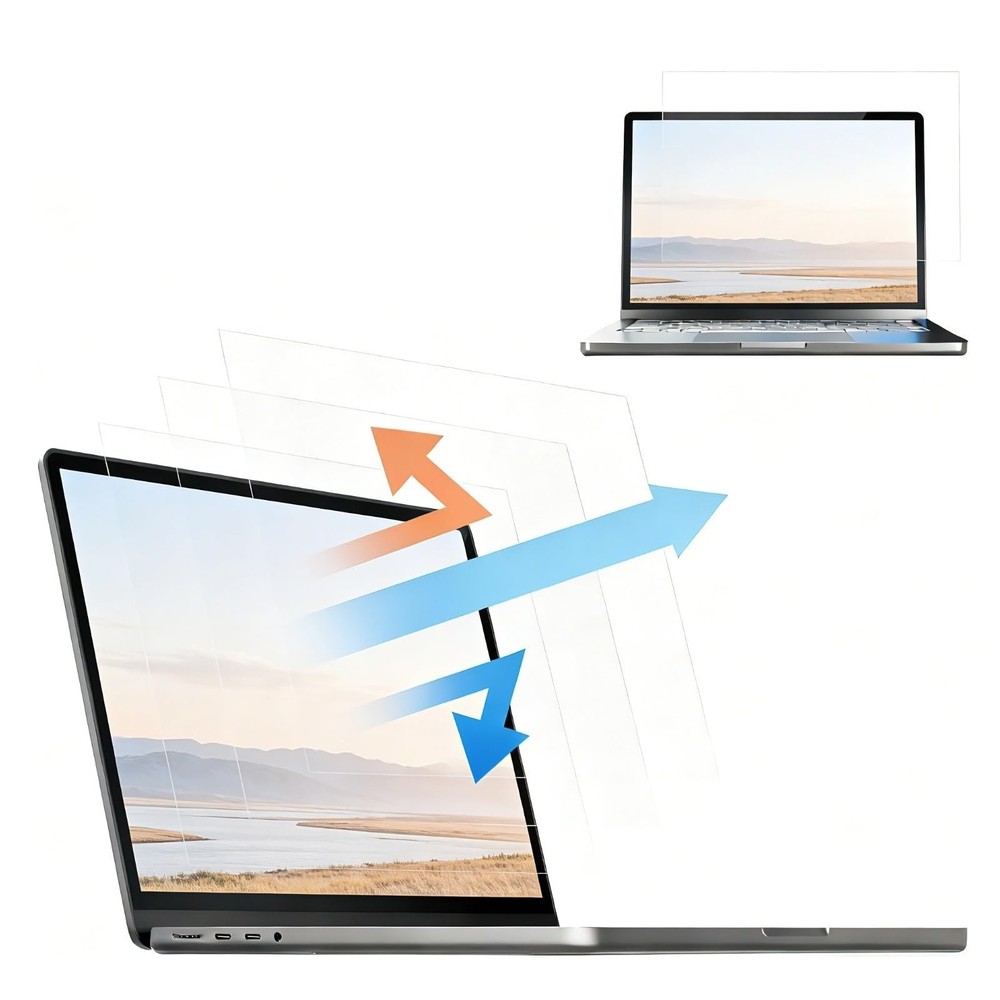 14" Laptop Screen Protector 2-Pack - Anti-Glare, Blue Light Blocking, Touchscree