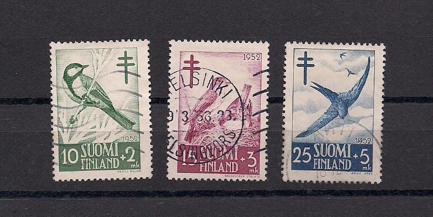 Finland 1952 sc # 117-119 Used complete set