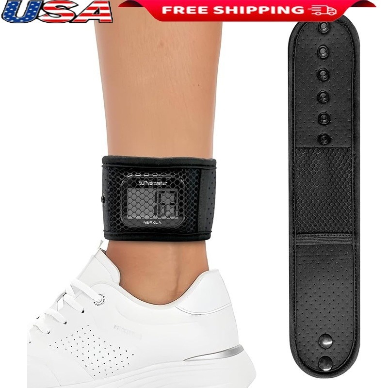 Fitness Tracker Ankle Strap Adjustable Multi-Activity Wear Durable Mesh Storage