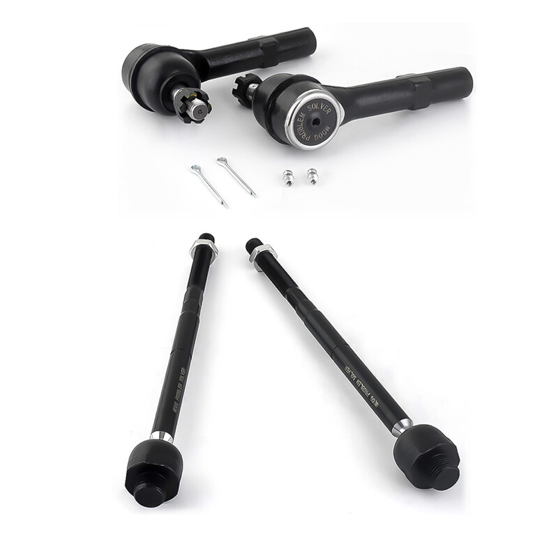 MOOG Front Inner & Outer Tie Rod Ends For 2007-2013 Chevy GMC Cadillac 4Pack