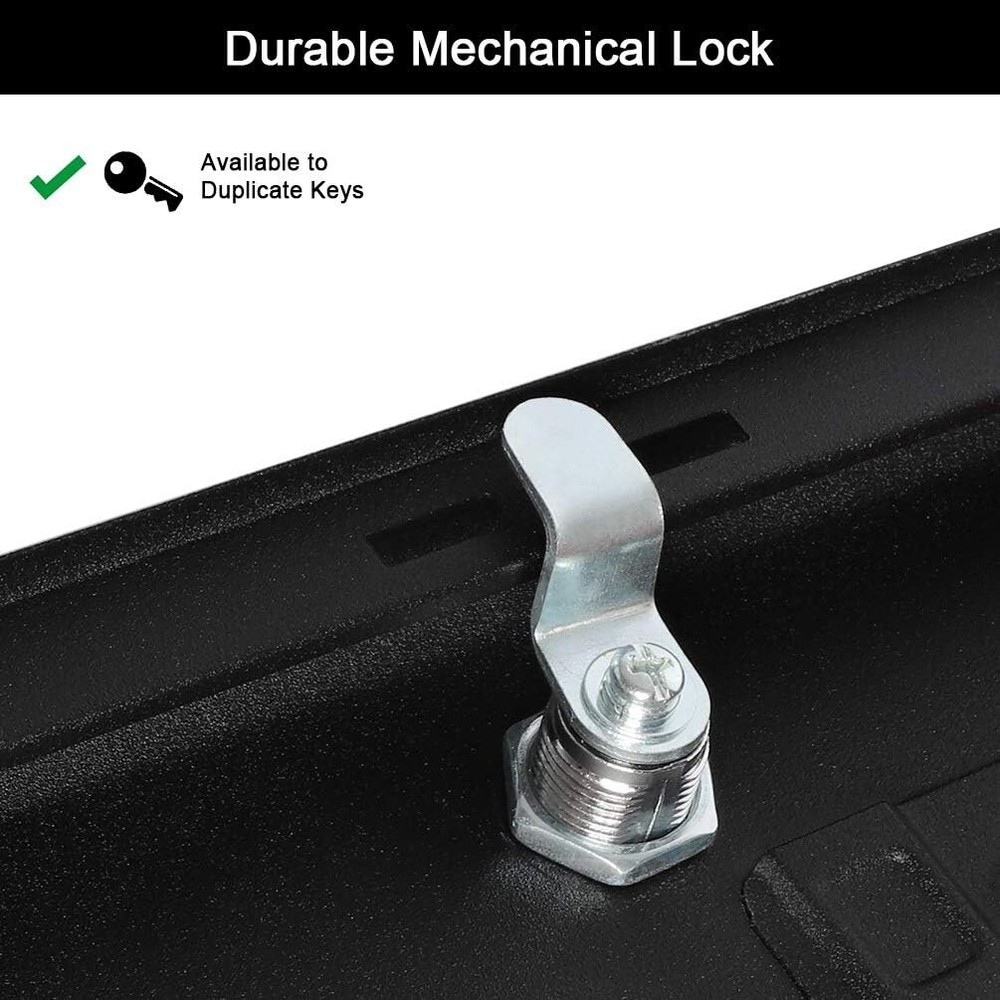 48 Key Hooks & Tags Key Labels Key Lock Box Wall Mount Security Key Storage Box