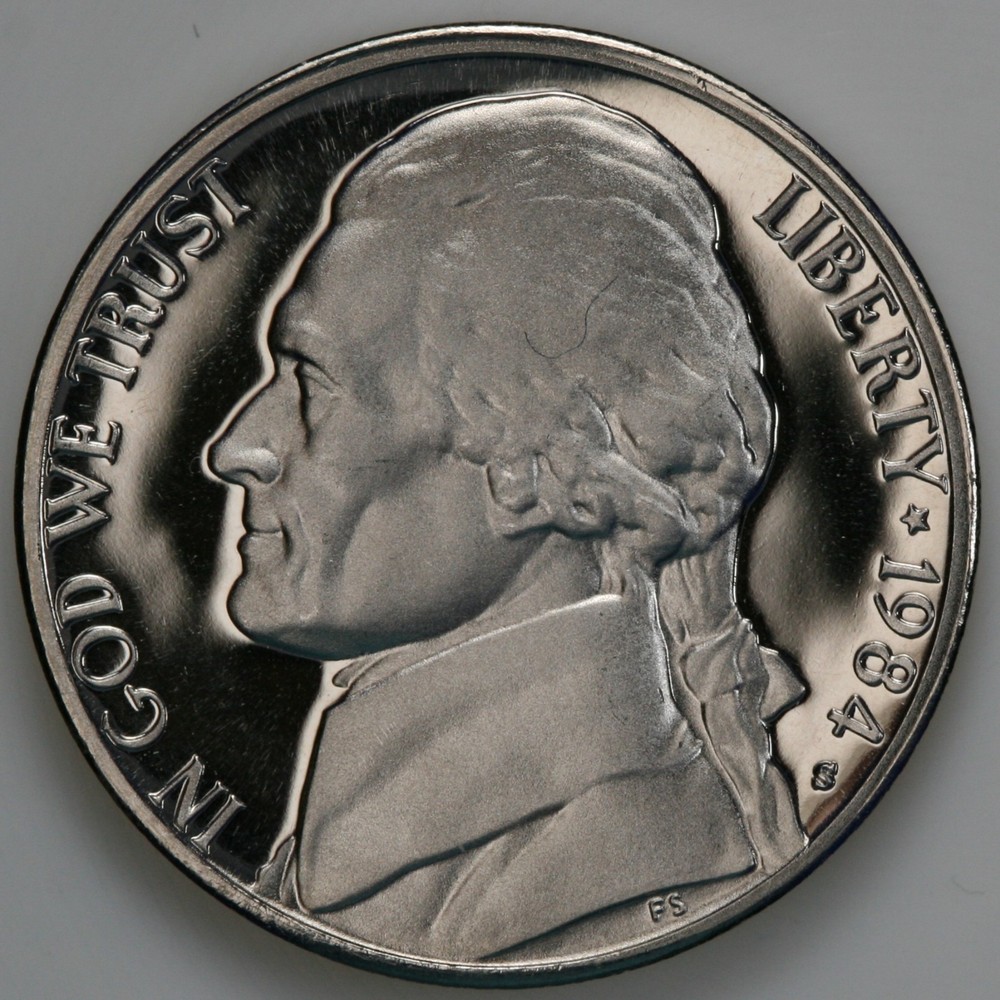 1984 S Gem DCam Proof Jefferson Nickel