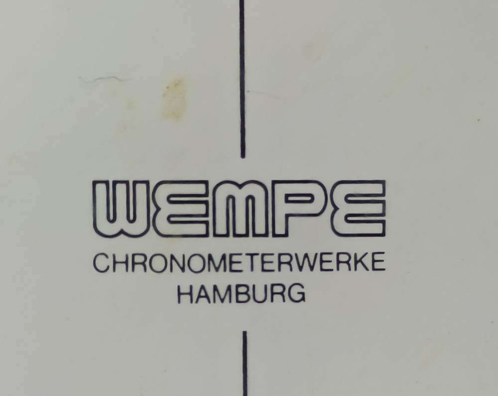Wempe Ship's Analog Clock Chronometerwer Multiuse Highest Quality Range 12/24VDC