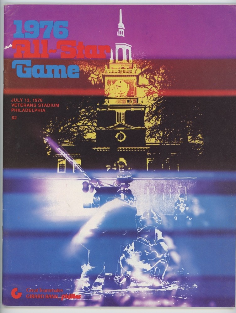 1976 All Star Baseball Game Program  Ex+