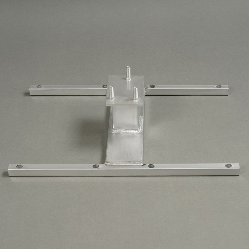 16" Stud Spacing Trailer Mount H-Mount Spare Tire Carrier 5-Lug Wheel, Aluminum