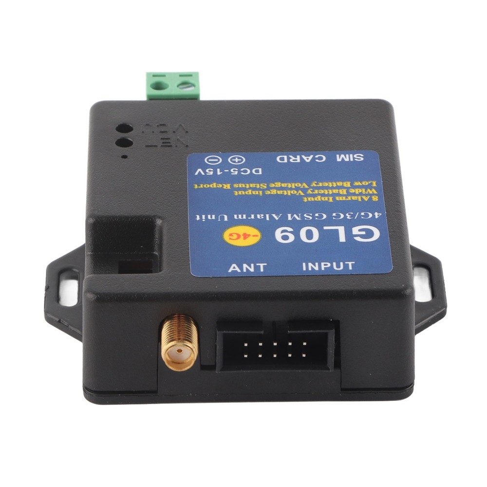 8‑Way GSM Alarm Module Low Consumption Alert System For Home Black ABS Plastic