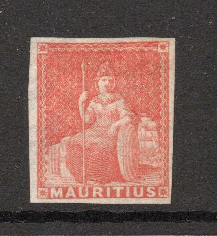 MAURITIUS SG 28 QV 1858  NO VALUE EXPRESSED [6d] M/M