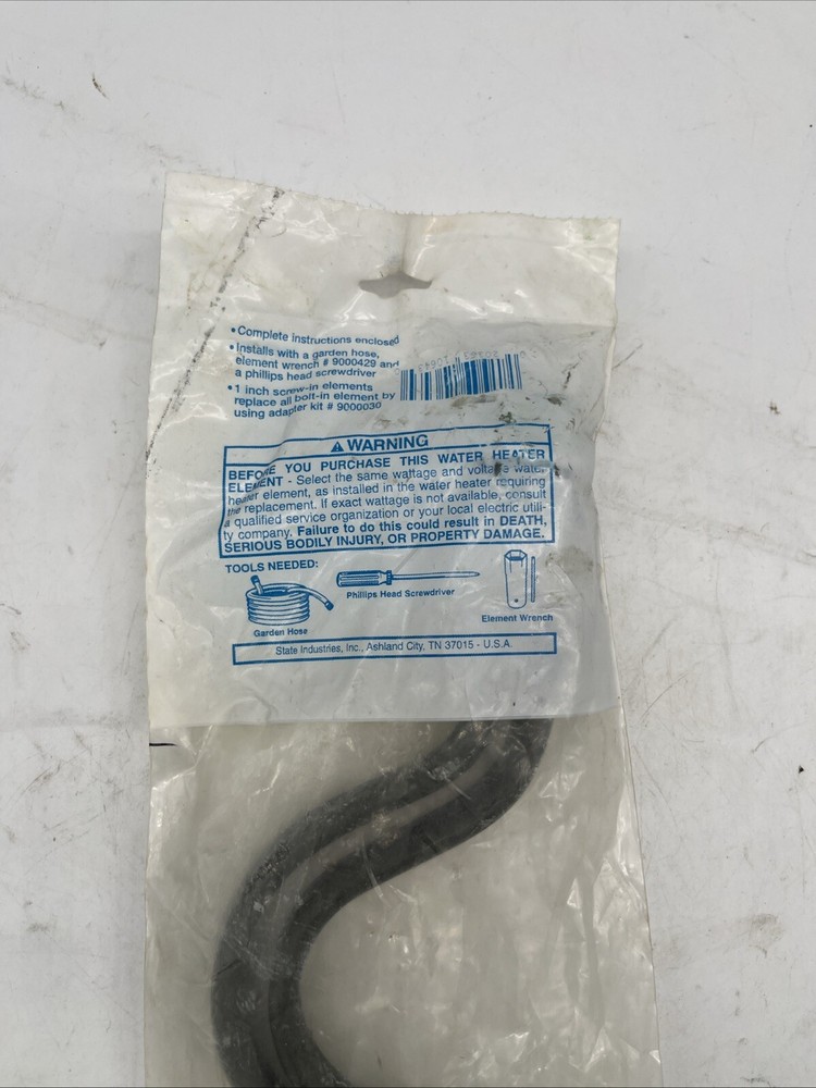 Sandhog 4500 Watt Heating Element 240V, Screw-In Flange 1” 9000405015 9000405