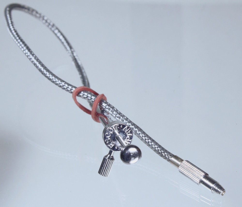 Escot Side-Locking Cable Release - 11-1/2” - braided wire - screw lock - clean