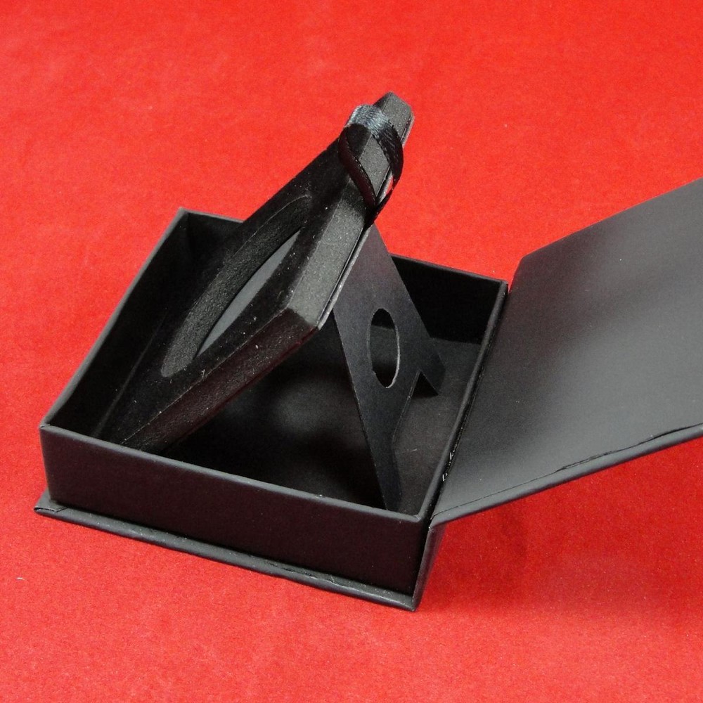Folding Coin Box w/Magnetic Lid & Stand Insert INCLUDES Model I AirTite Capsule